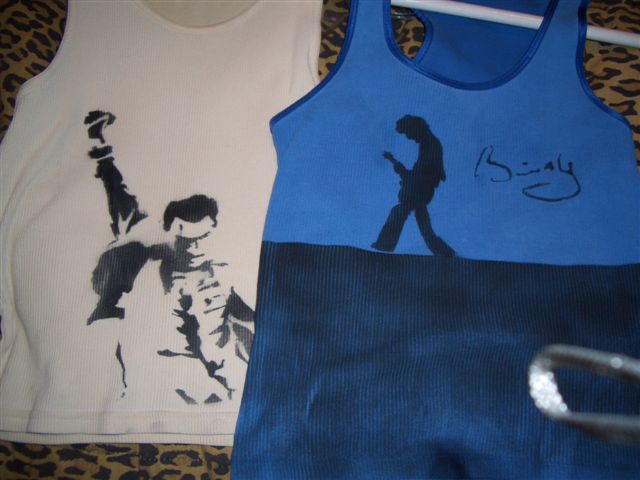 Some Shirts I Made With Stencils That I Made